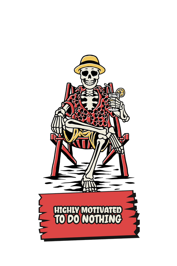 Motivated To Do Nothing - Printed Funny Hoodies - Letshandcraft