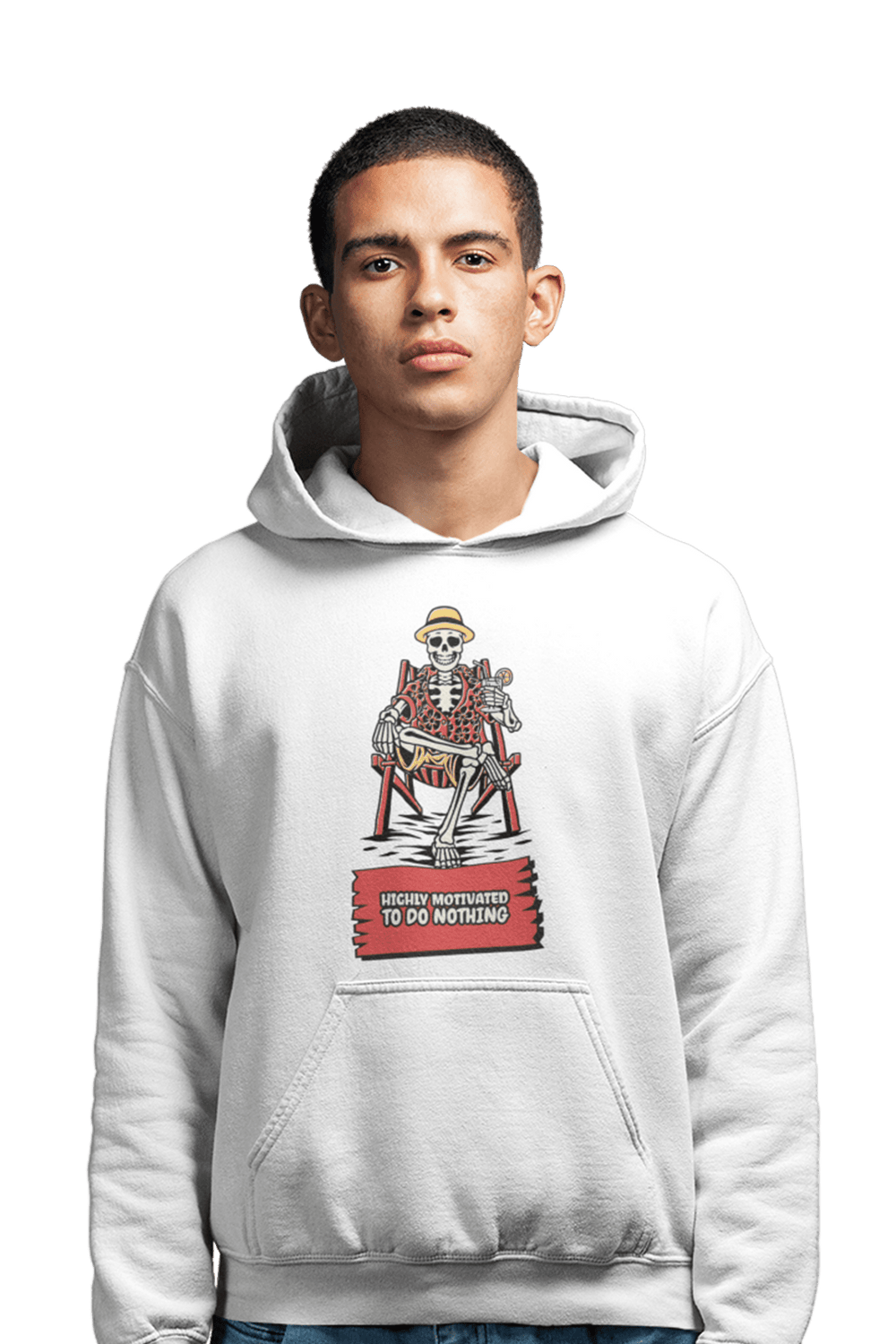 Motivated To Do Nothing - Printed Funny Hoodies - Letshandcraft