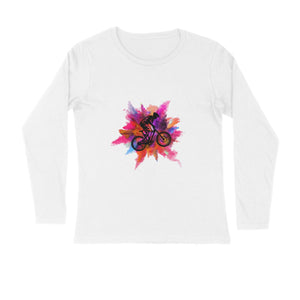 Mountain Bike - Full Sleeves - Men's T-shirt - Letshandcraft