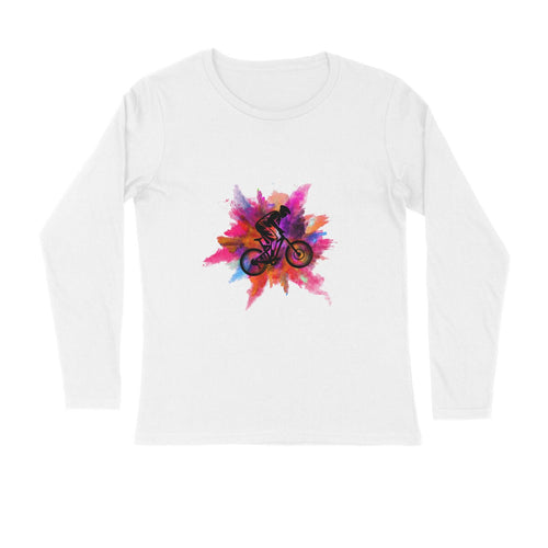 Mountain Bike - Full Sleeves - Men's T-shirt - Letshandcraft
