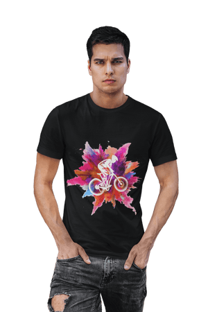 Mountain Bike - Men's Bikers T-shirt - Letshandcraft