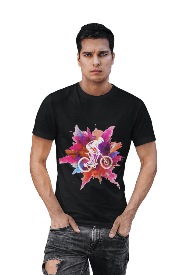 Mountain Bike - Men's Bikers T-shirt - Letshandcraft