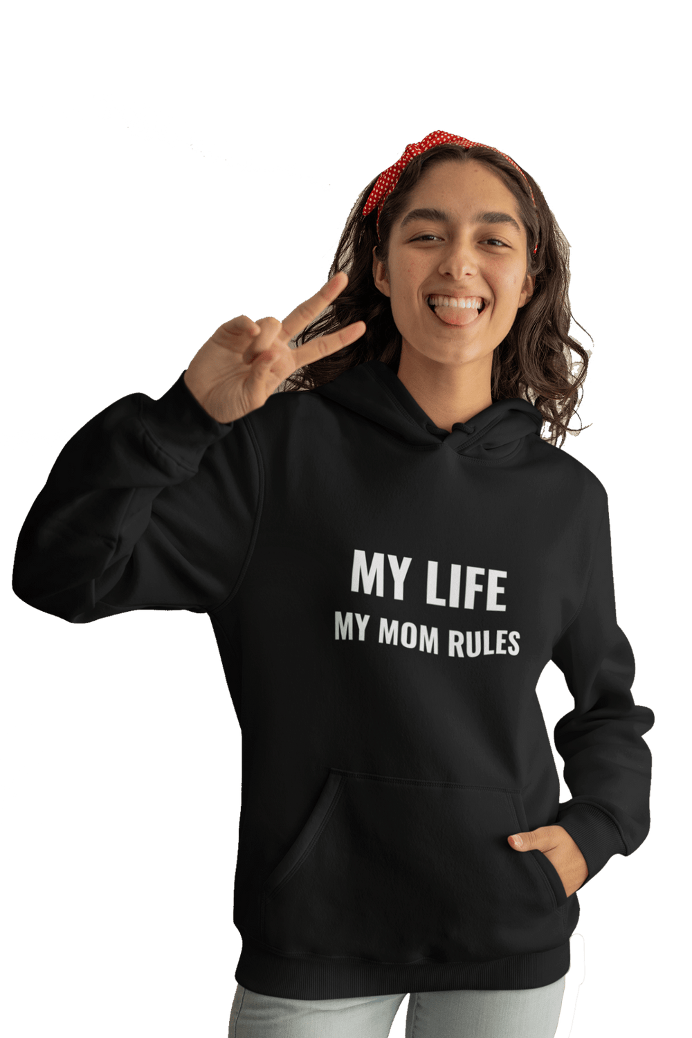 My Life My Mom Rules - Funny Print Hoodies (Both side print) - Letshandcraft