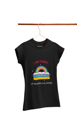 My Weekend is All Booked - Women's College T-shirt - Letshandcraft