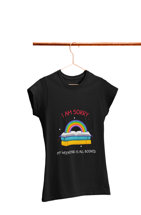 My Weekend is All Booked - Women's College T-shirt - Letshandcraft