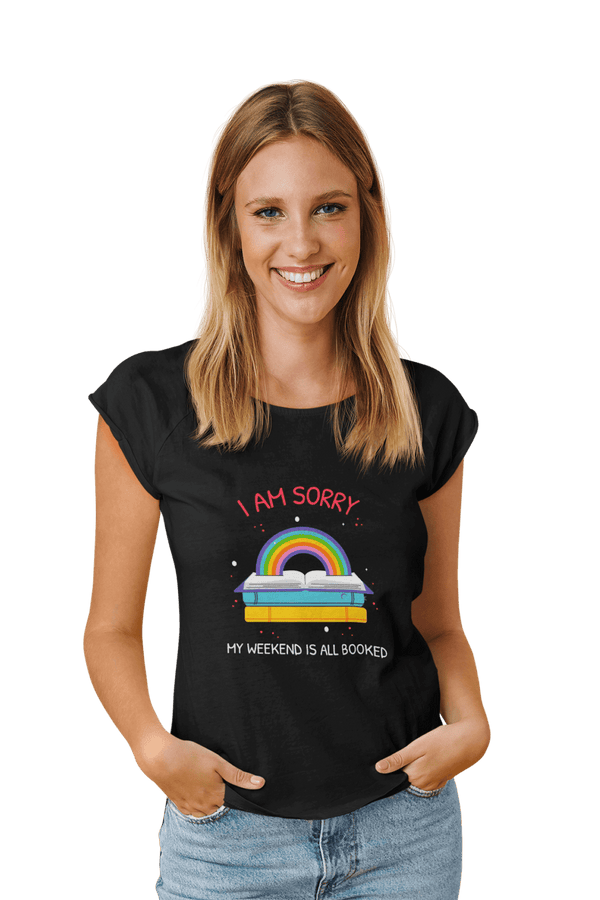 My Weekend is All Booked - Women's College T-shirt - Letshandcraft