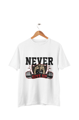 Never Give Up - Men's Gym T-shirt - Letshandcraft