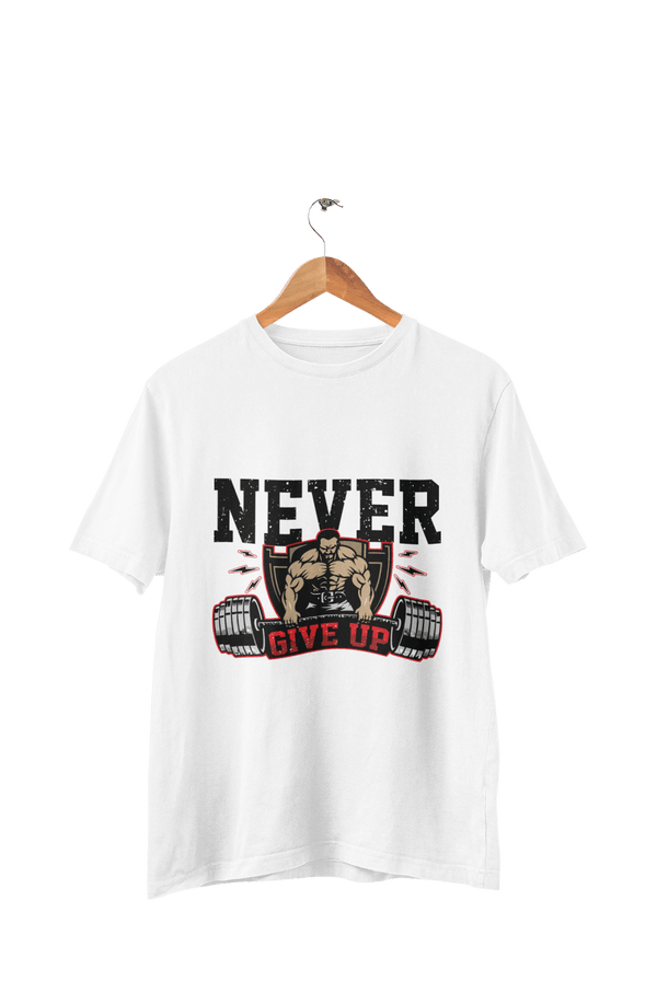 Never Give Up - Men's Gym T-shirt - Letshandcraft