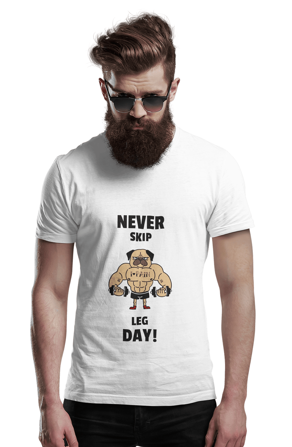 Never Skip Leg Day! - Men's Gym T-shirt - Letshandcraft