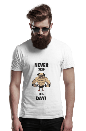 Never Skip Leg Day! - Men's Gym T-shirt - Letshandcraft