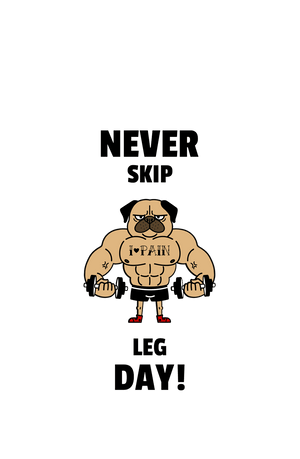 Never Skip Leg Day! - Men's Gym T-shirt - Letshandcraft