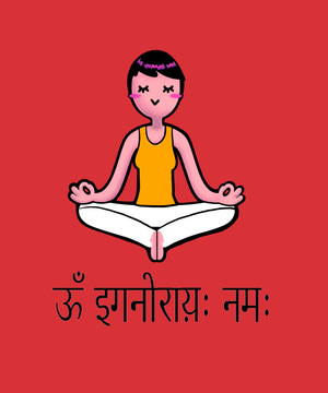 Om ignorai Nameh - Funny Print Yoga Hoodies - Letshandcraft