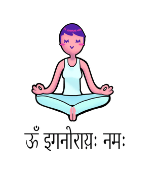 Om Ignoray Namah - Women's Funny Yoga T-shirt - Letshandcraft
