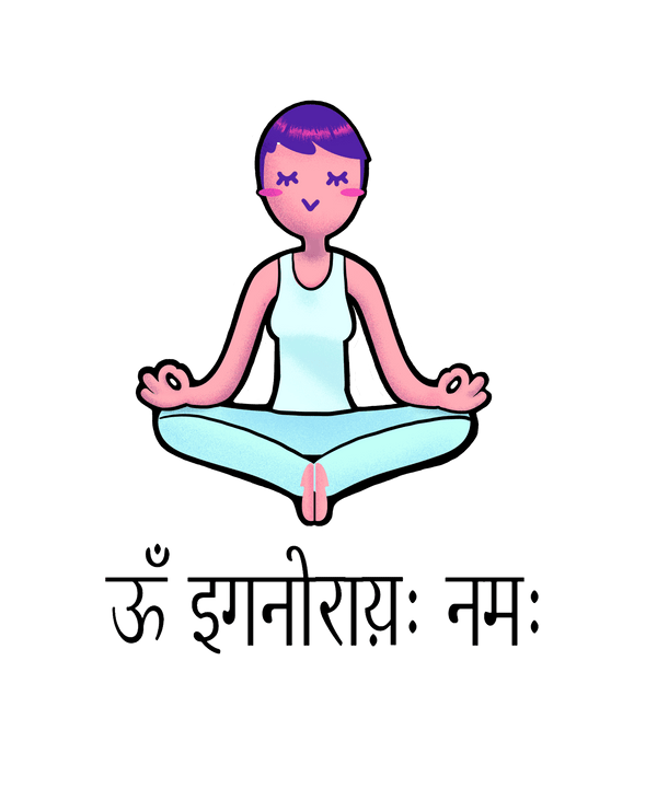 Om Ignoray Namah - Women's Funny Yoga T-shirt - Letshandcraft
