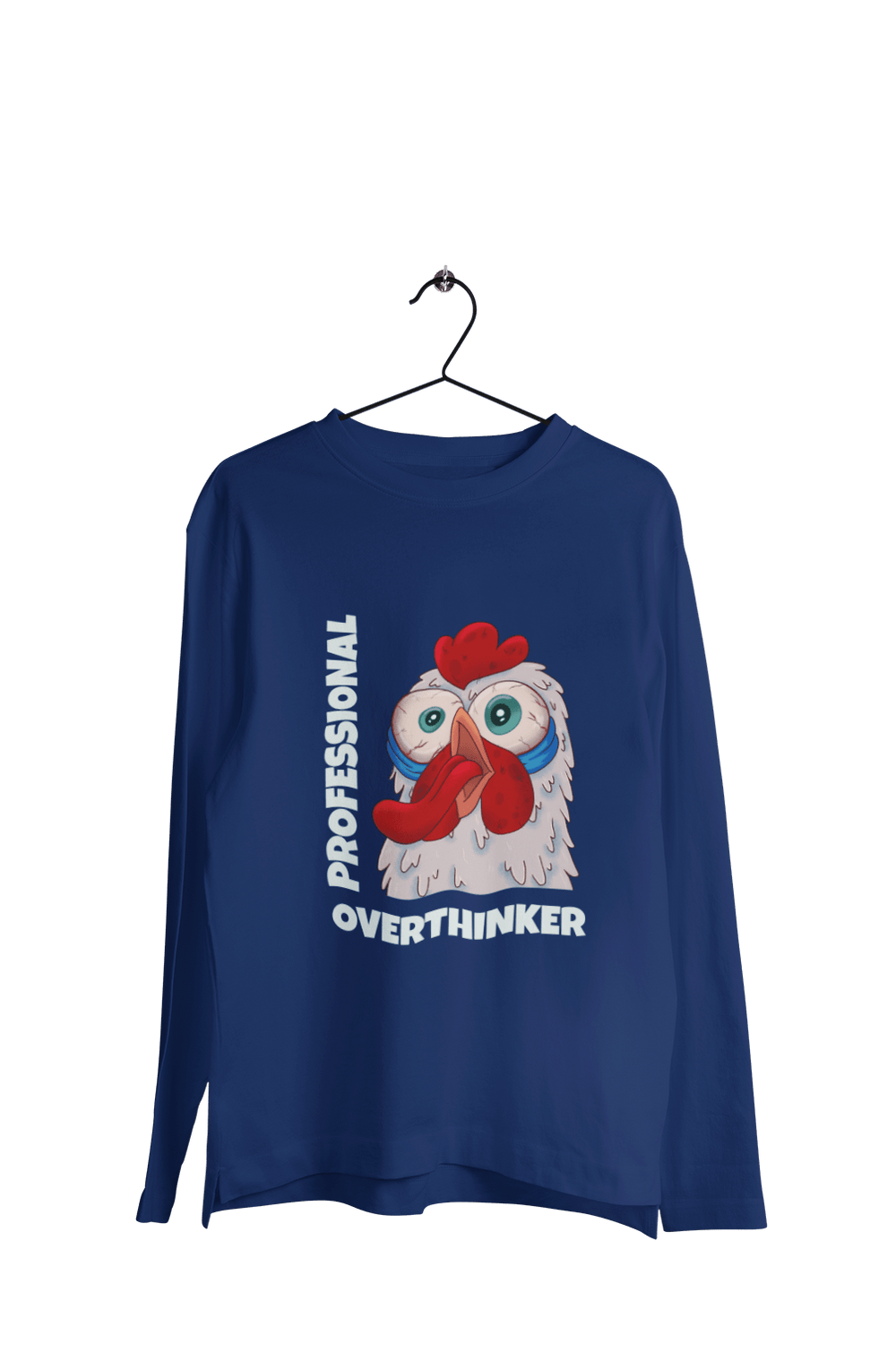 Professional Overthinker - Men's Full Sleeves Funny T-shirt - Letshandcraft
