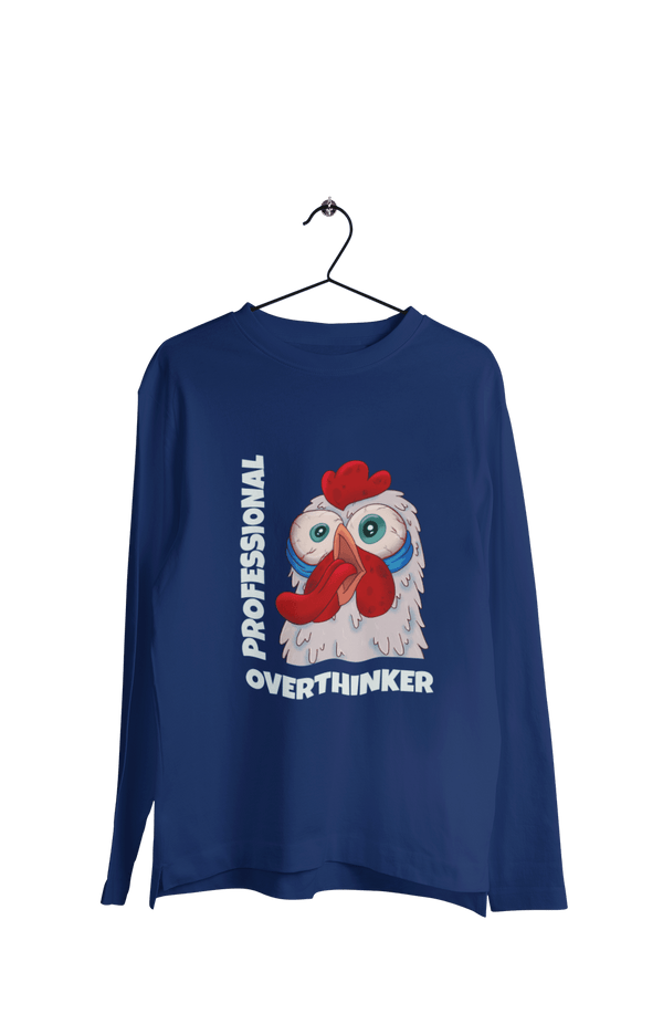 Professional Overthinker - Men's Full Sleeves Funny T-shirt - Letshandcraft