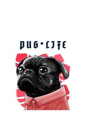 Pug Life - Women's Dog T-shirt - Letshandcraft