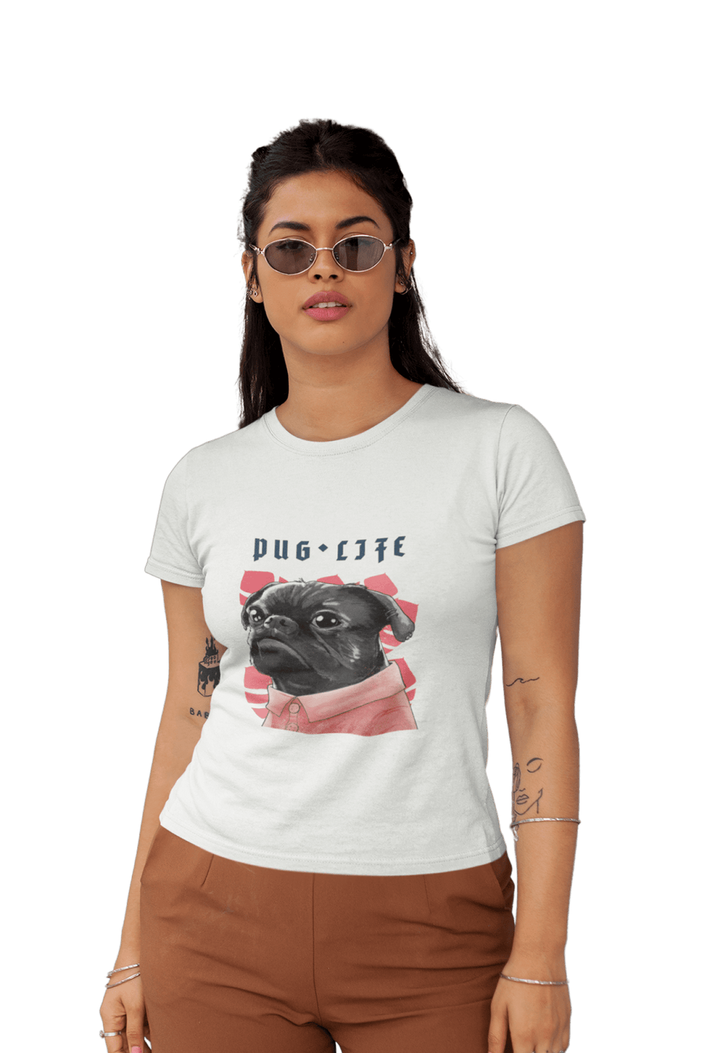 Pug Life - Women's Dog T-shirt - Letshandcraft