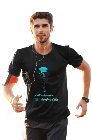 'RUN'derful Life - Men's T-shirt for Runners - Letshandcraft