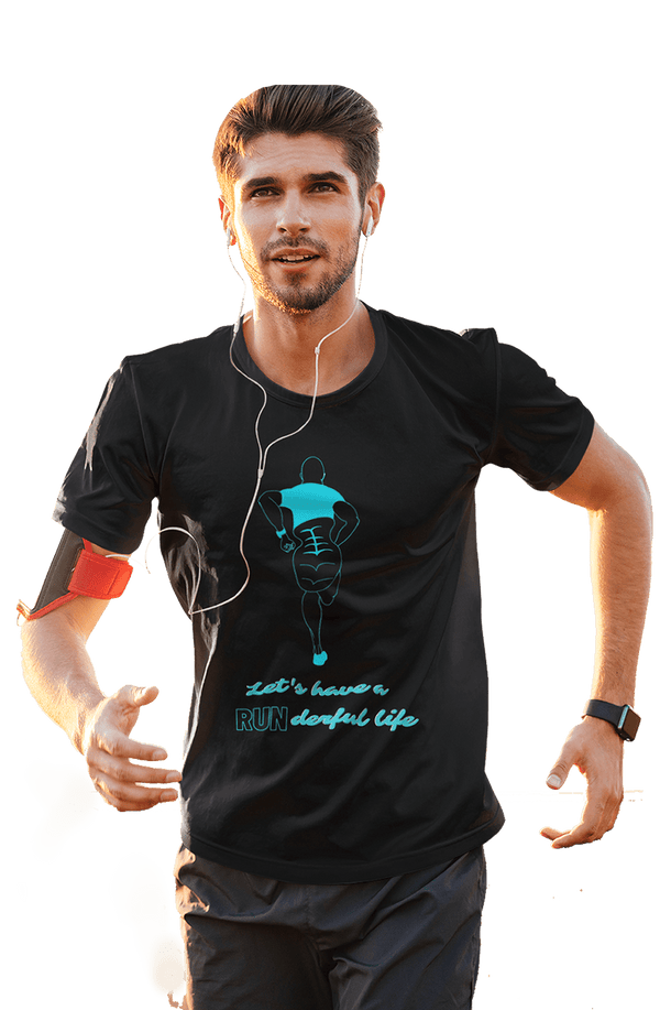 'RUN'derful Life - Men's T-shirt for Runners - Letshandcraft