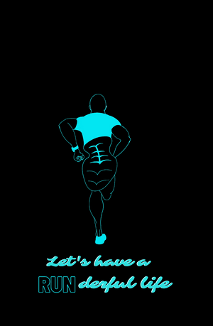 'RUN'derful Life - Men's T-shirt for Runners - Letshandcraft