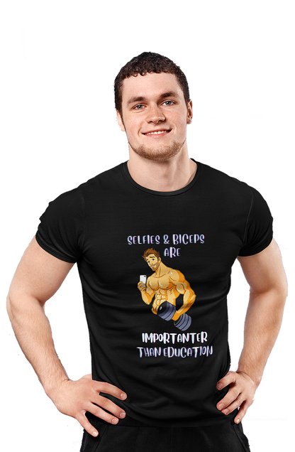 Selfies & Biceps - Men's Gym T-shirt