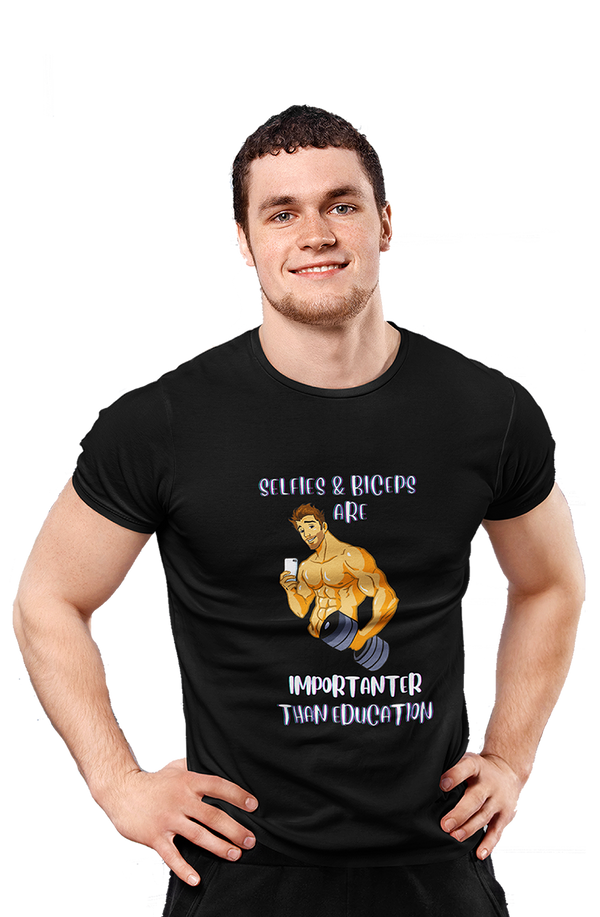 Selfies & Biceps - Men's Gym T-shirt