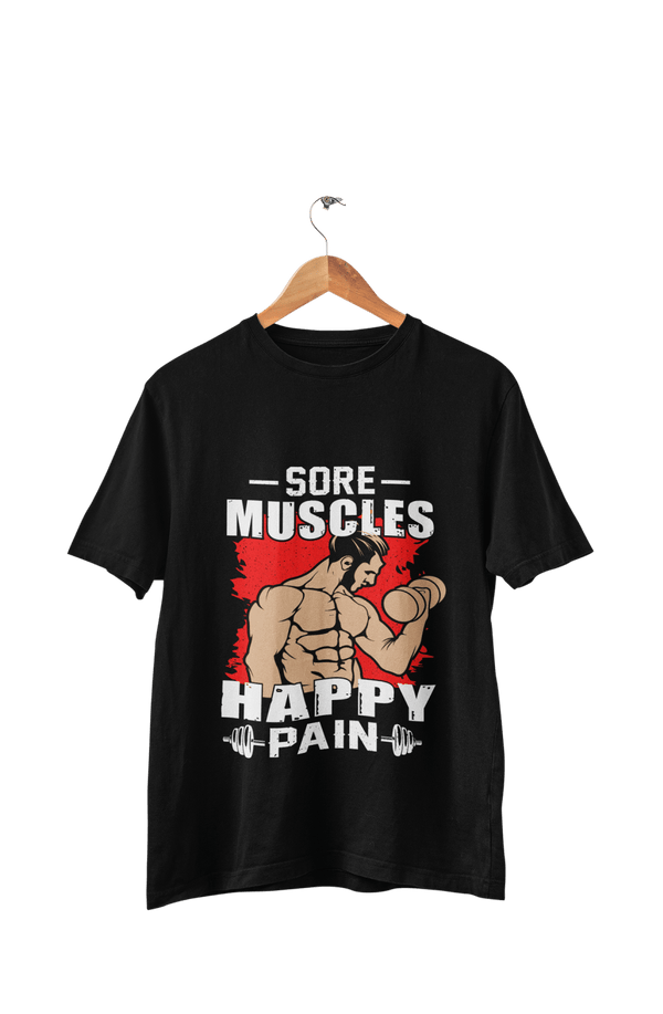 Sore Muscles Happy Pain - Men's Gym T-shirt - Letshandcraft