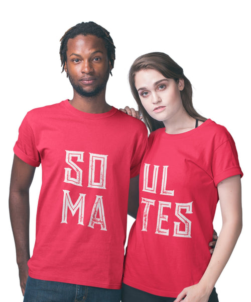 SOUL MATES - Couple T-shirts (Pack of 2) - Letshandcraft
