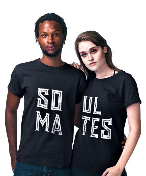 SOUL MATES - Couple T-shirts (Pack of 2) - Letshandcraft