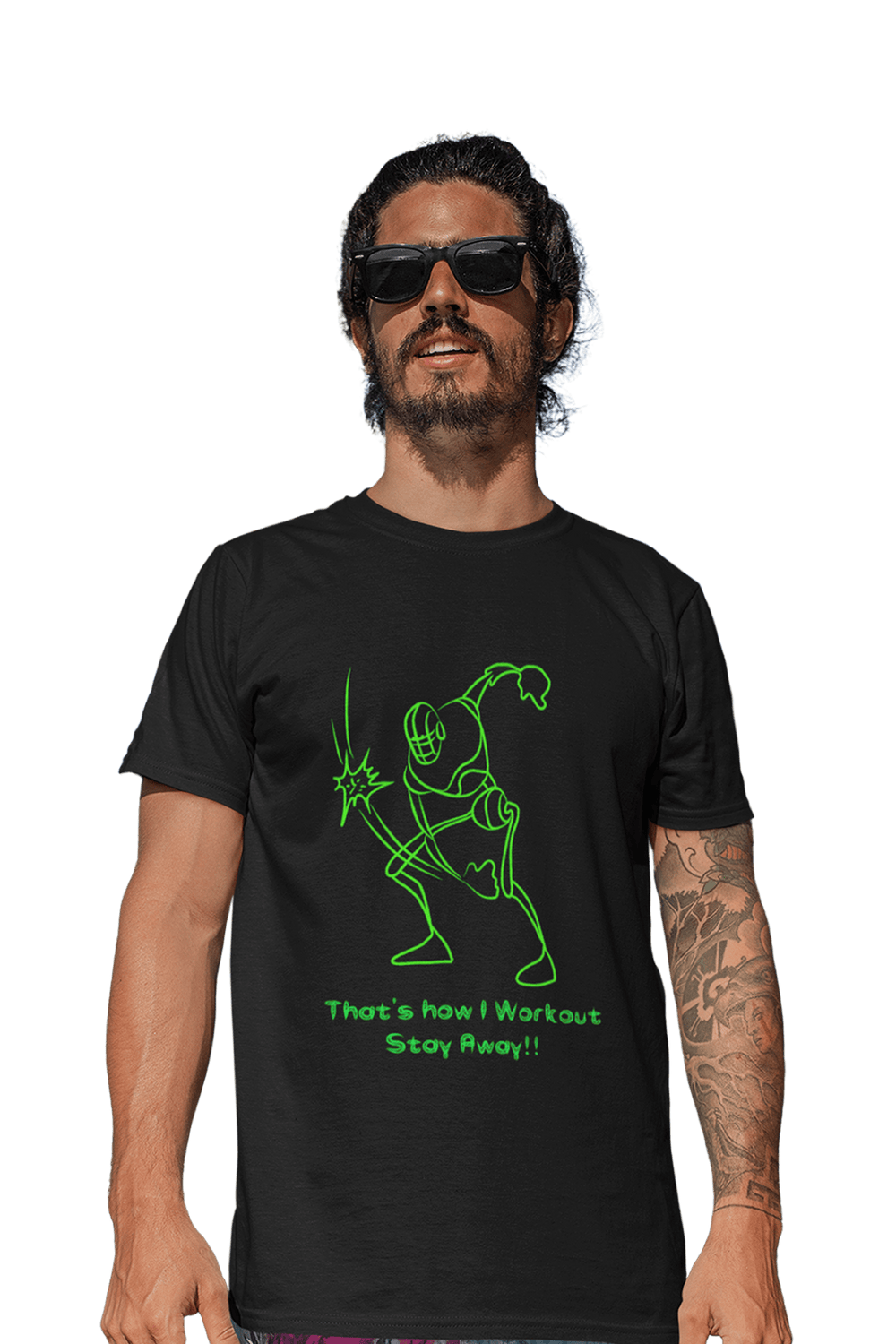 Stay Away!! - Men's Gym T-shirt - Letshandcraft