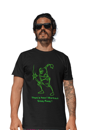 Stay Away!! - Men's Gym T-shirt - Letshandcraft