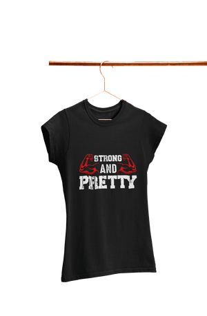 Strong AND Pretty - Women's Gym T-shirt - Letshandcraft