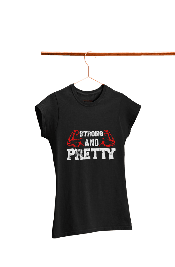 Strong AND Pretty - Women's Gym T-shirt - Letshandcraft