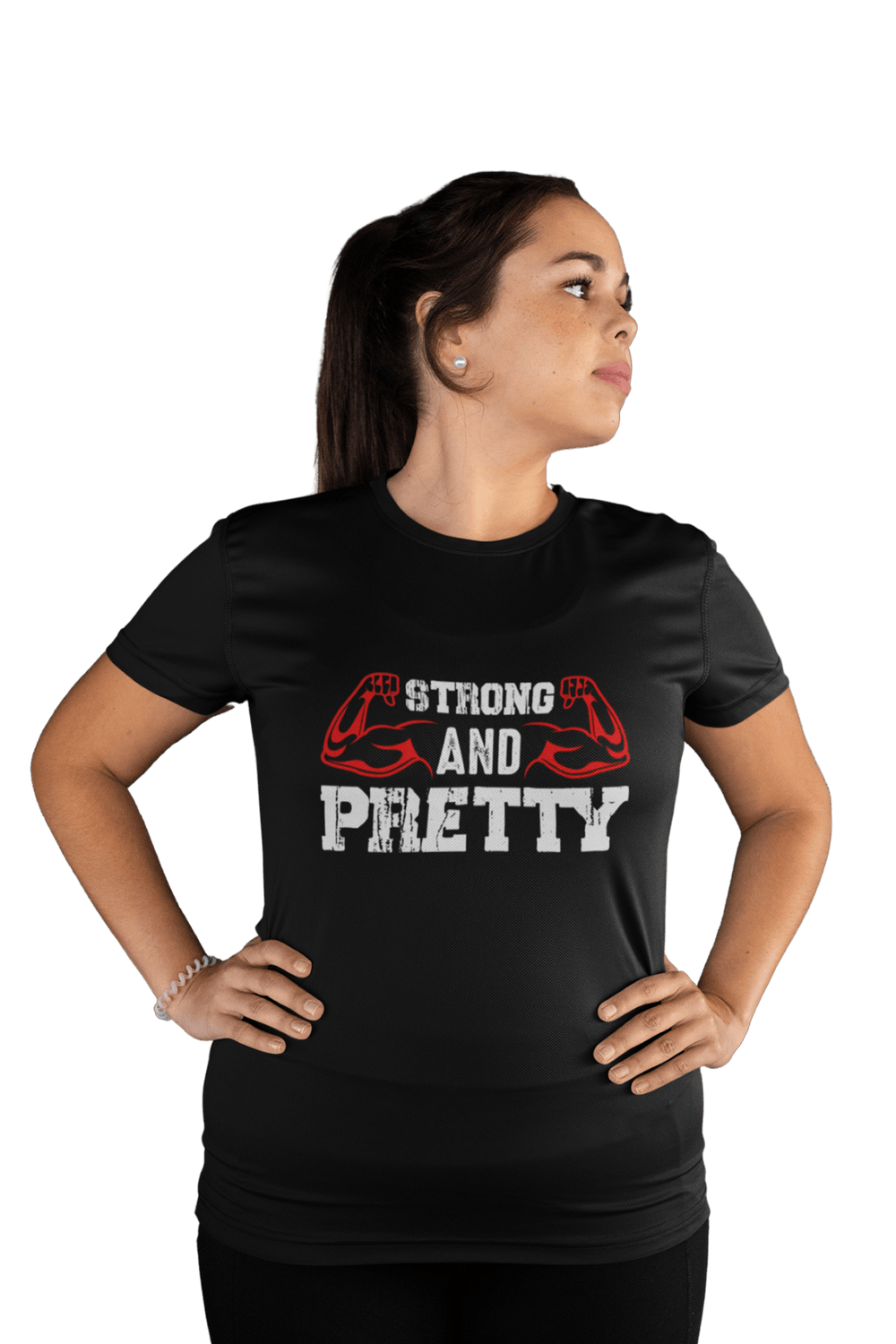 Strong AND Pretty - Women's Gym T-shirt - Letshandcraft