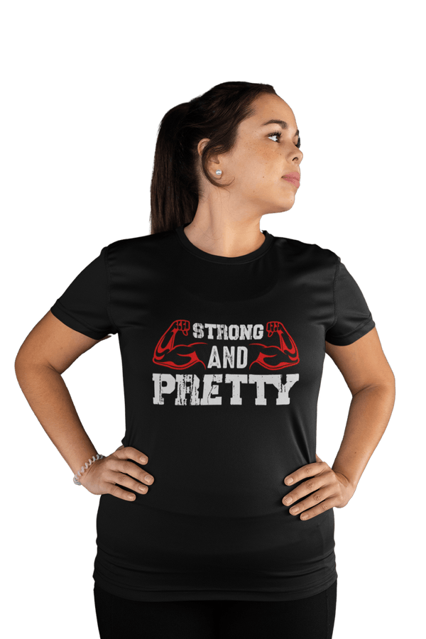 Strong AND Pretty - Women's Gym T-shirt - Letshandcraft