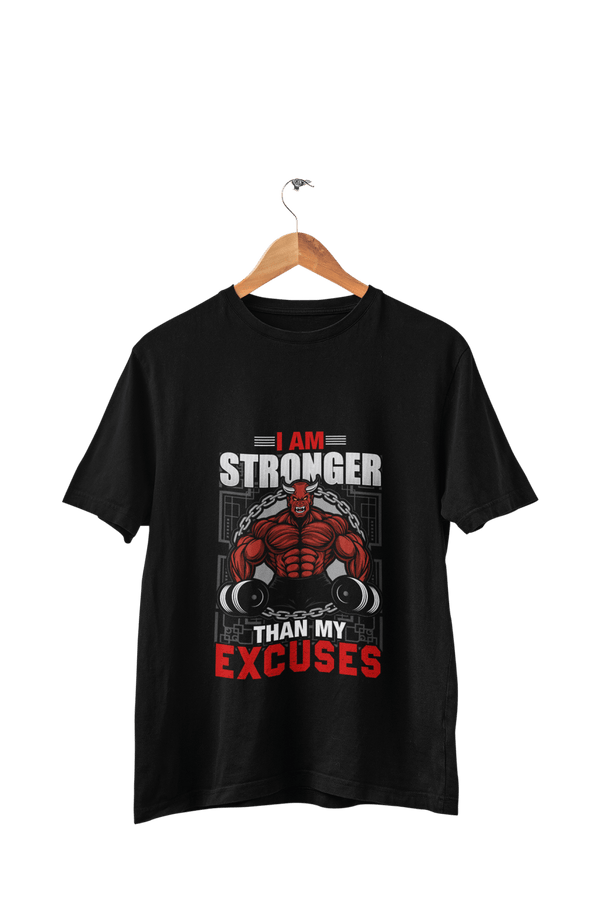 Stronger than My Excuses - Men's Gym T-shirt - Letshandcraft