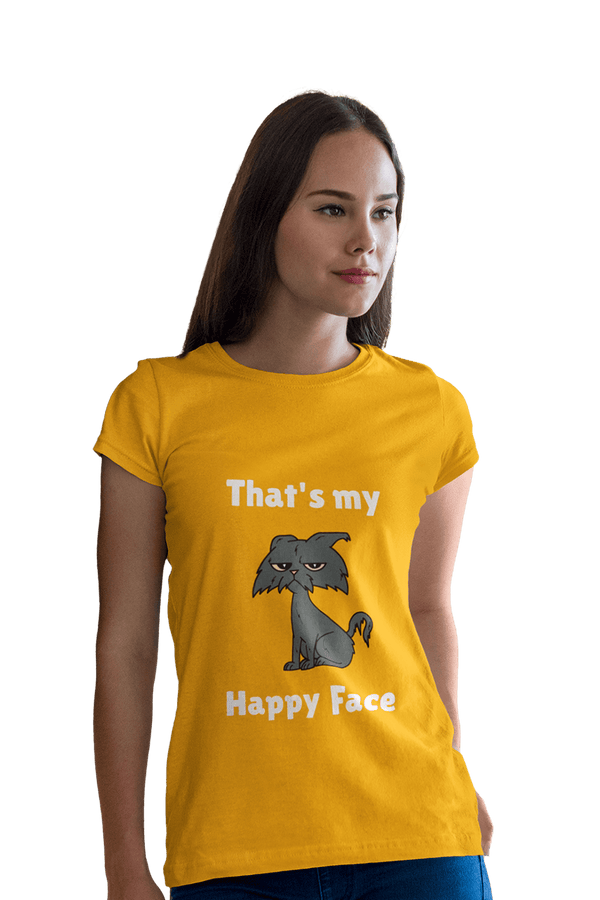 That's My Happy Face - Women's T-shirt - Letshandcraft