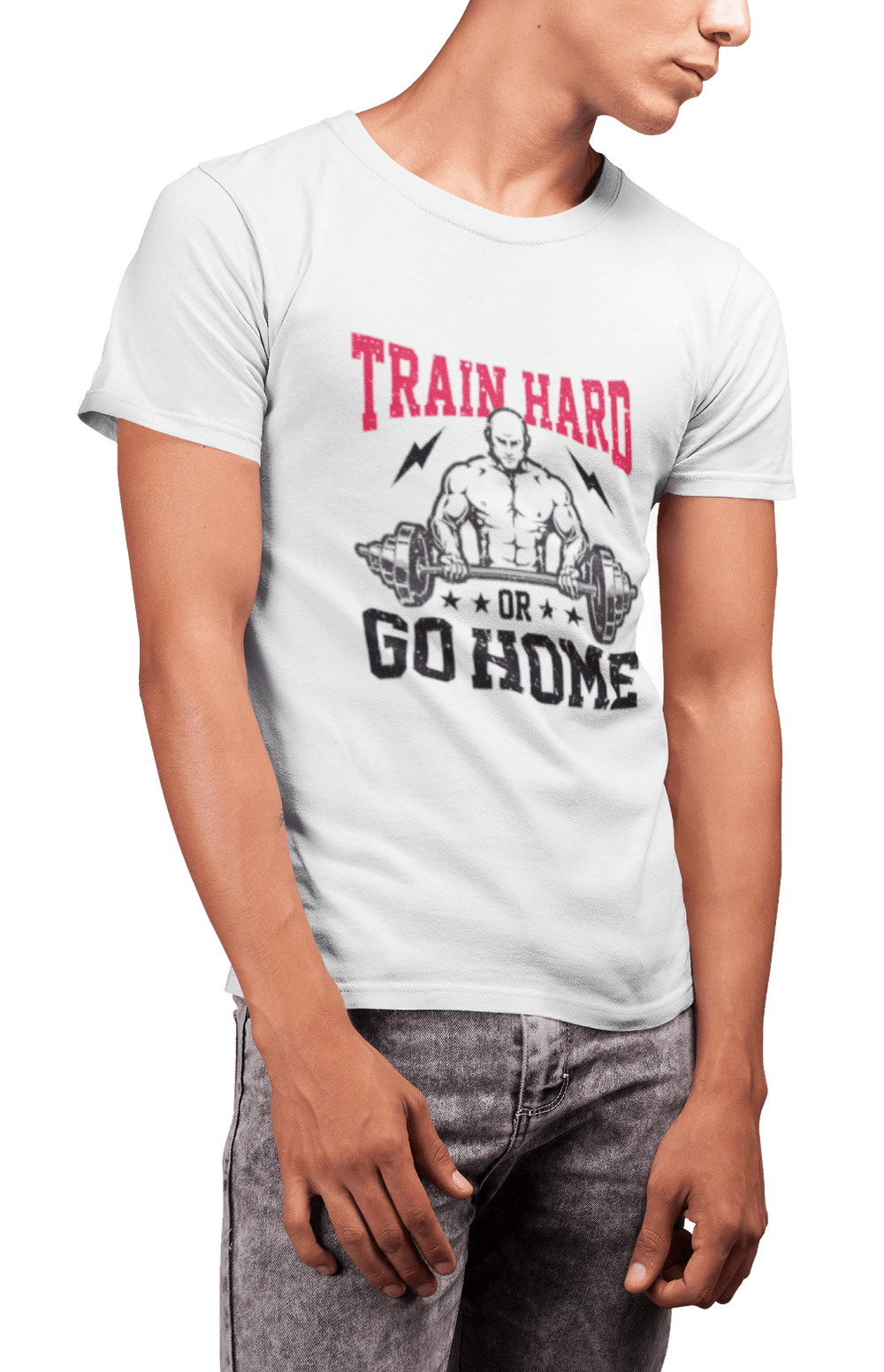 Train Hard Or Go Home - Men's Gym T-shirt - Letshandcraft