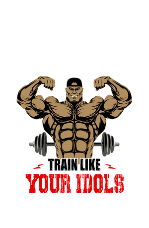Train like Your Idols - Men's Full Sleeves Gym T-shirt - Letshandcraft