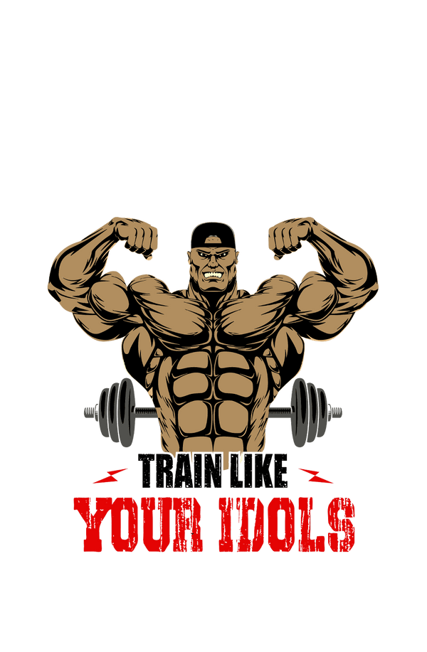 Train like Your Idols - Men's Full Sleeves Gym T-shirt - Letshandcraft
