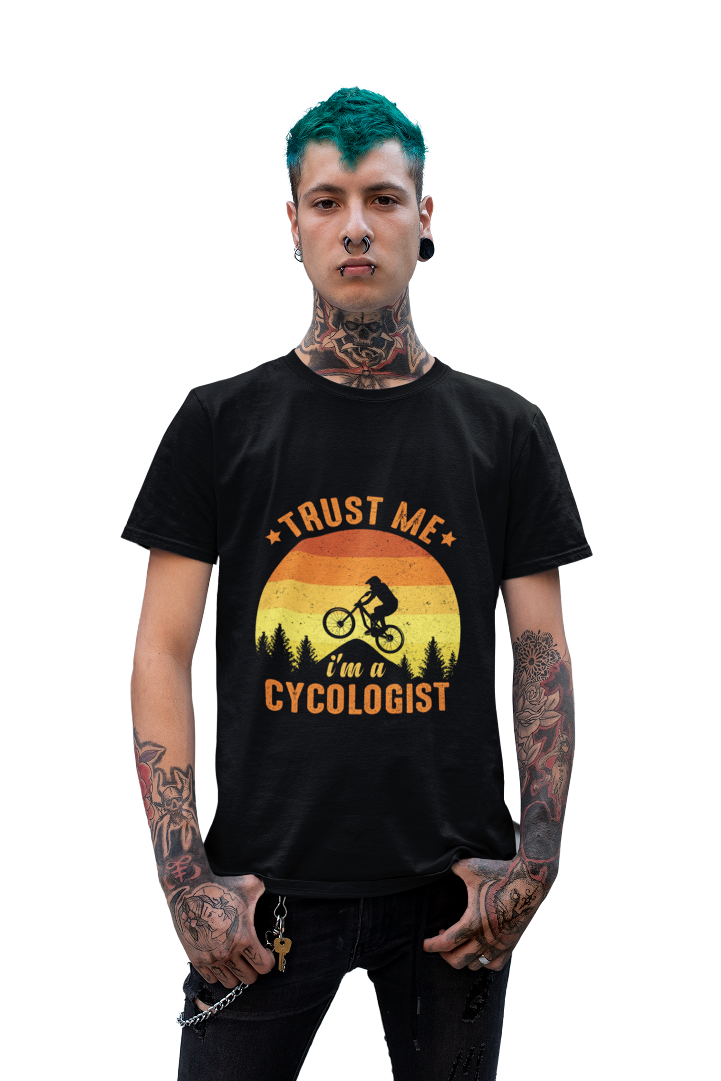 I am a Cycologist - Men's T-shirt for Cyclist