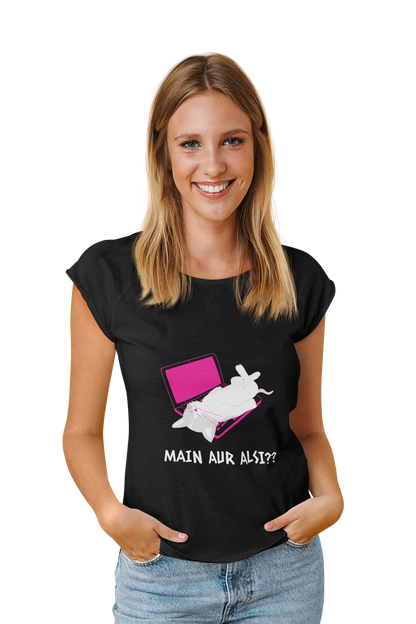 Me Aur Aalsi?? - Women's Funny T-shirt