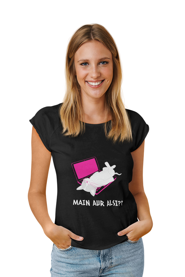 Me Aur Aalsi?? - Women's Funny T-shirt