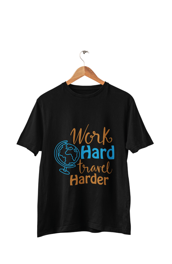 Work Hard Travel Harder - Men's Travellers T-shirt - Letshandcraft