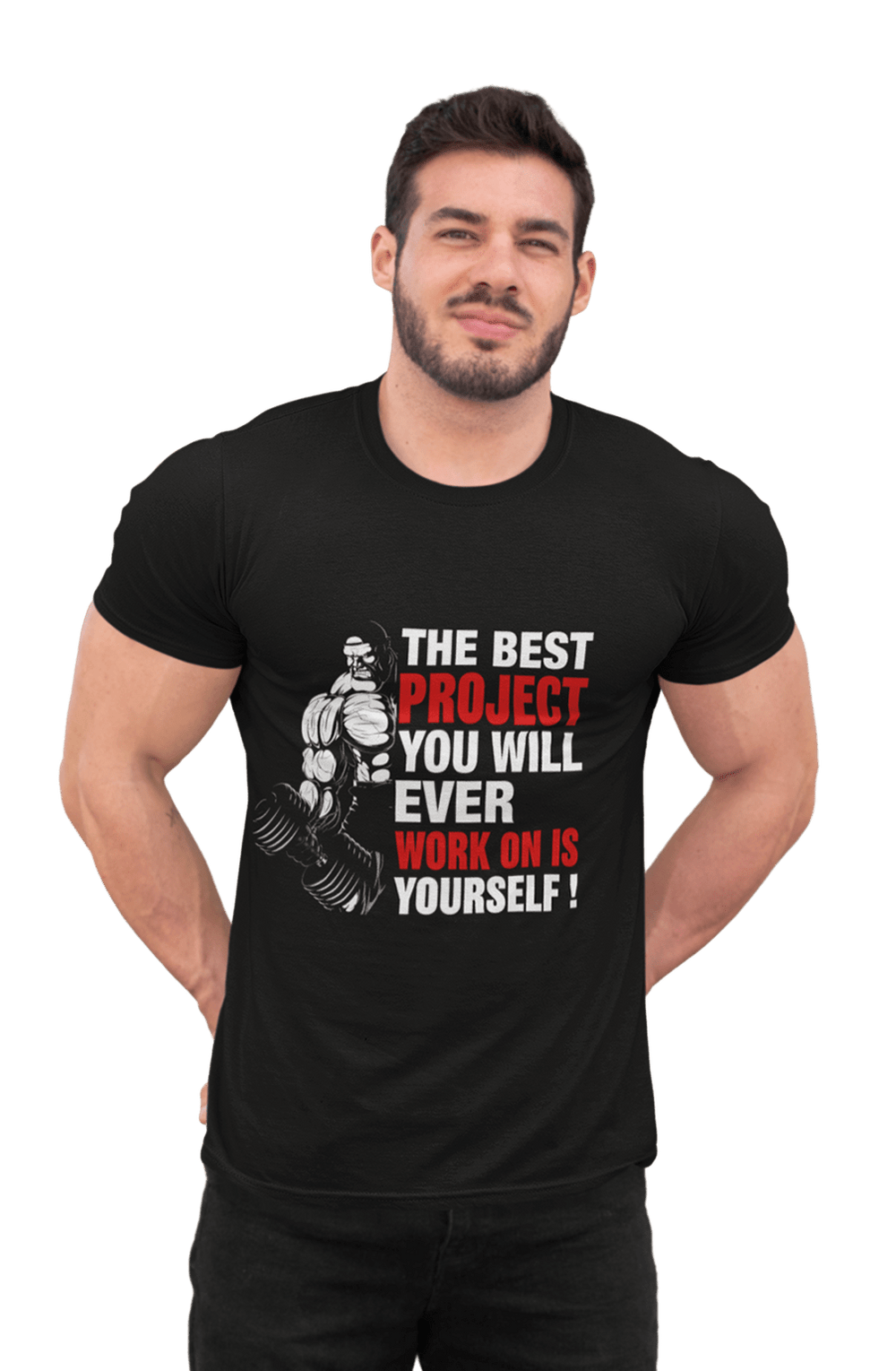 Work on Yourself - Men's Gym T-shirt - Letshandcraft