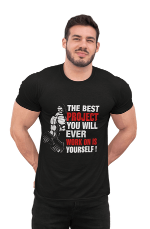 Work on Yourself - Men's Gym T-shirt - Letshandcraft