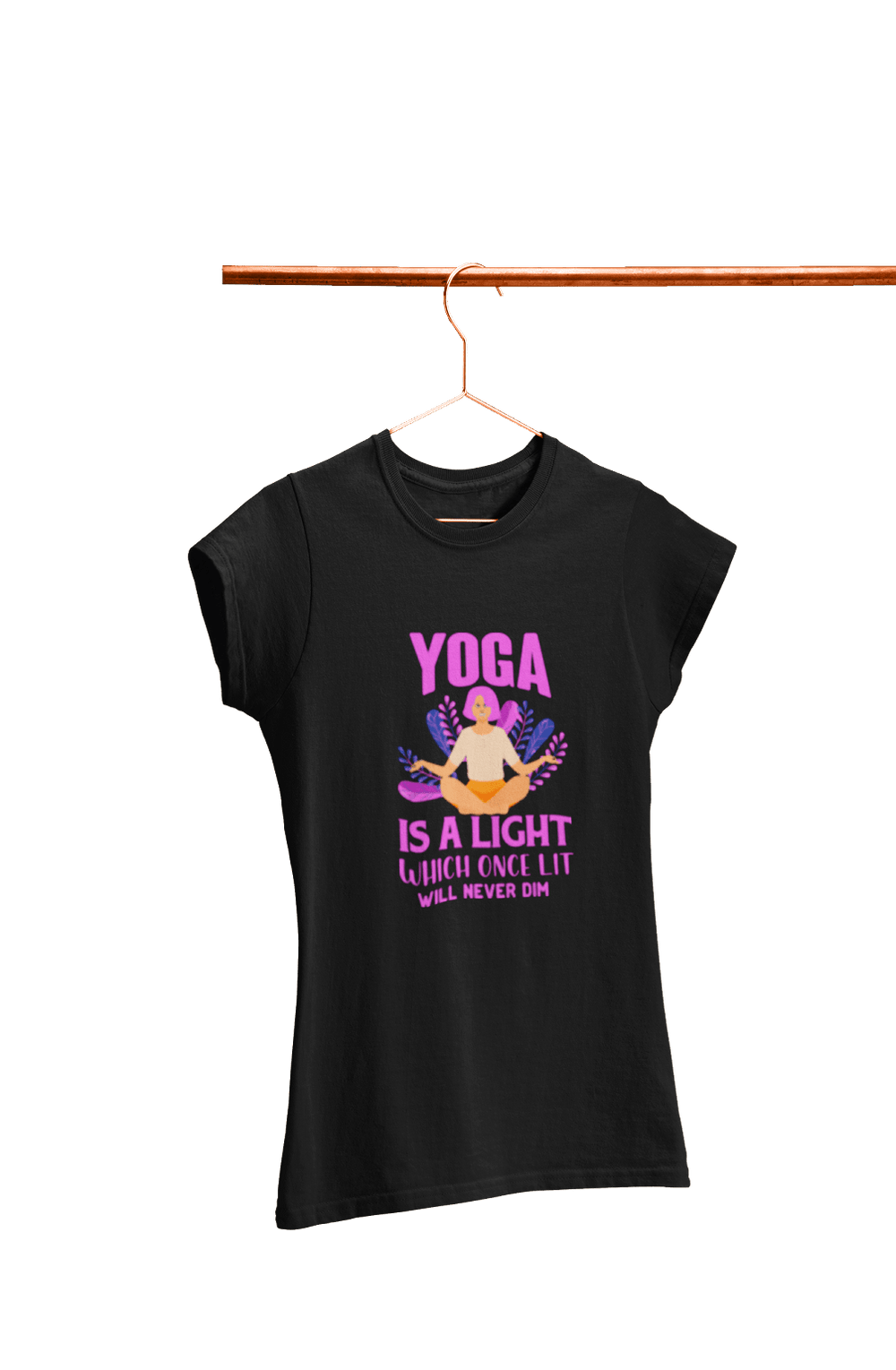 Yoga is a Light - Women's Yoga T-shirt - Letshandcraft