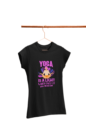 Yoga is a Light - Women's Yoga T-shirt - Letshandcraft