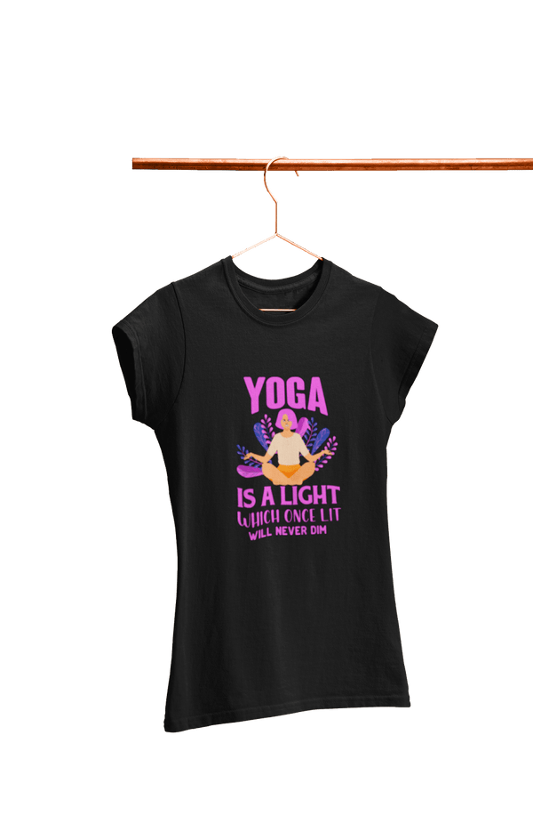 Yoga is a Light - Women's Yoga T-shirt - Letshandcraft
